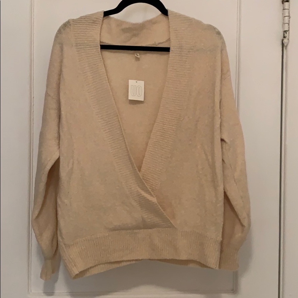 Cross front oversized sweater